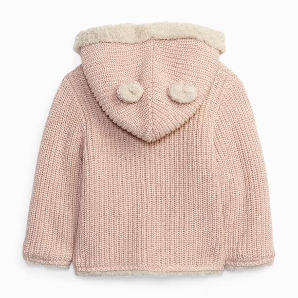 GAP Baby Sherpa-Lined Bear Sweater - Picture 4 of 4